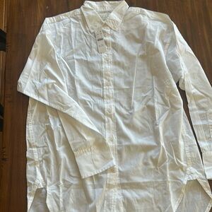 J Crew Relaxed-fit garment-dyed lightweight cotton poplin shirt AY728 4 White